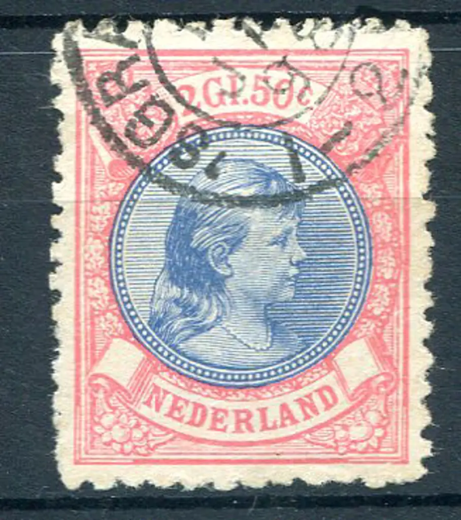 1893/98 2g50 blue & rose, perf. 11. F/U. SG 164, ... Image 1++