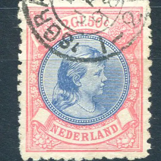 1893/98 2g50 blue & rose, perf. 11. F/U. SG 164, ...