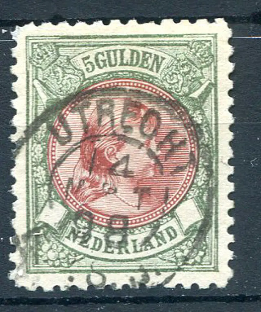 1893/98 5g brown & green, perf. 11. Fine used by ... Image 1++