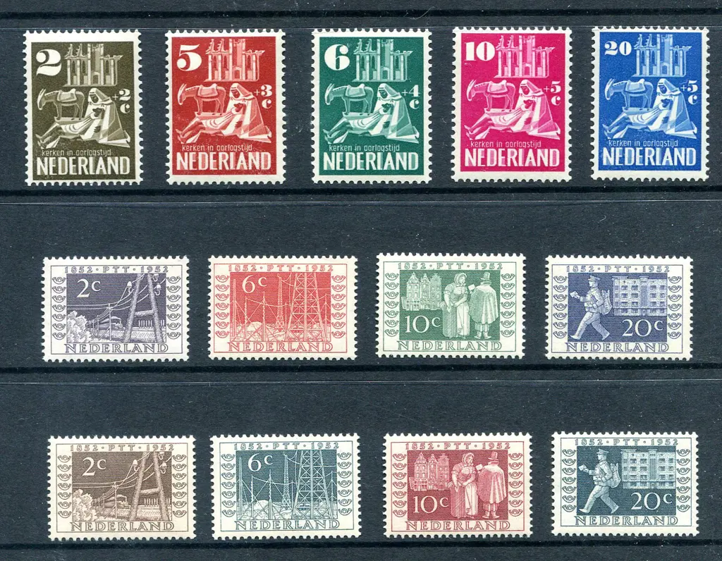 1950 Bombed Churches Rebuilding Fund set of 5 & ... Image 1++