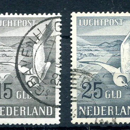 1951 15g & 25g "Seagull" Airmails F/U. SG 742/43, ...