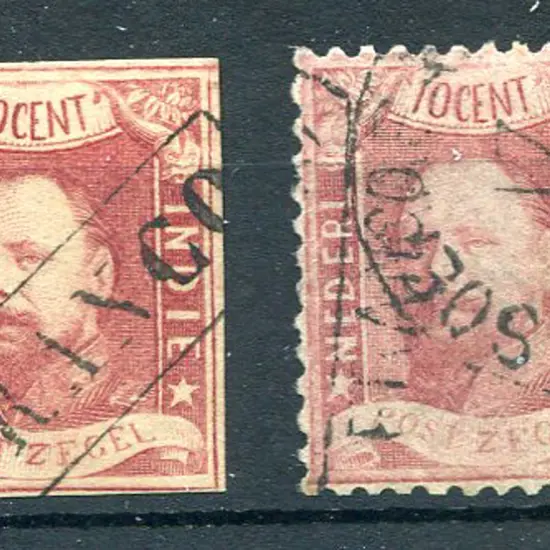 Netherlands Indies 1864 10¢ King William III ...