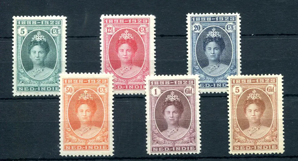 1923 Silver Jubilee set (excl 30¢). Fine MLH, 50¢ ... Image 1++