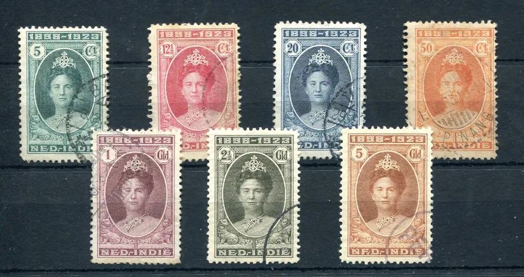 1923 Silver Jubilee set of 7. Good to fine used. ... Image 1++