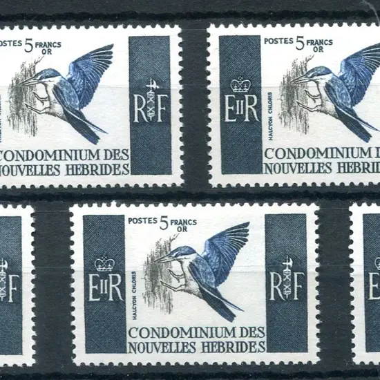 1963 5f kingfisher x 5. All fine MUH & a popular ...