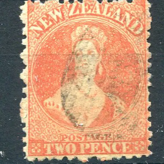 1873 2d vermilion, NZ wmk. Lightly used. SG 141, ...