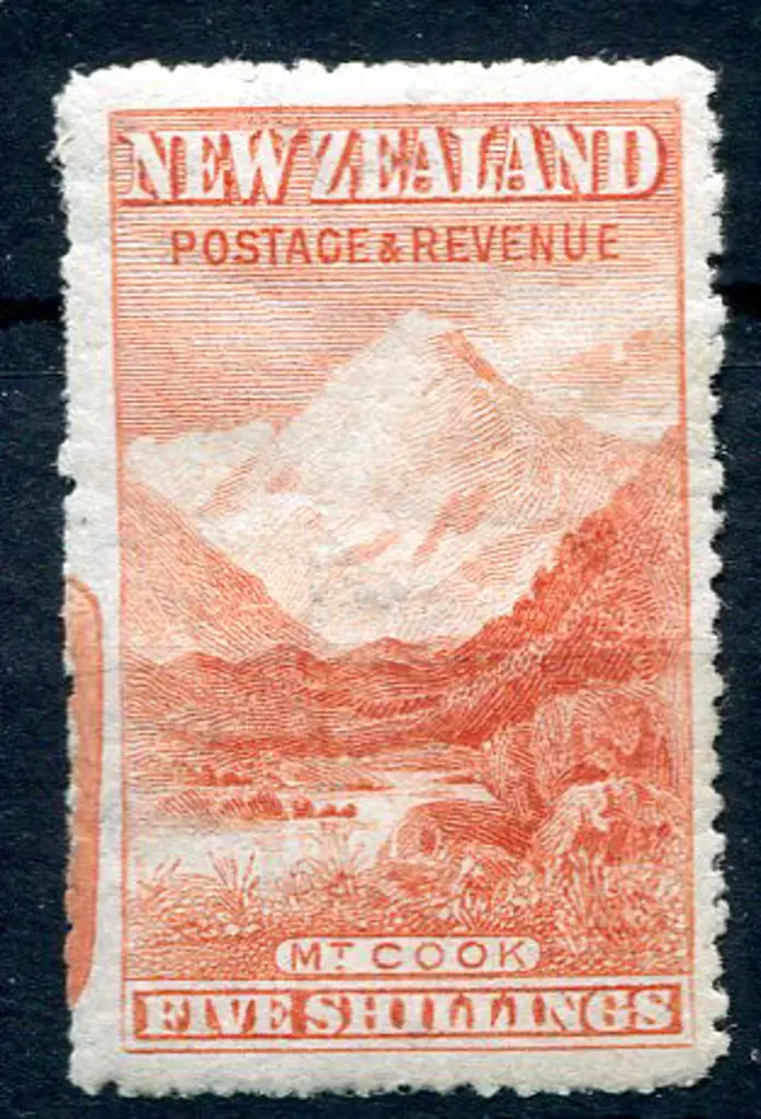 1902/07 5/- dull red, perf. 14 & wmk sideways. ... Image 1++
