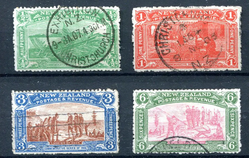 1906 Christchurch Exhibition set of 4, the 3d ... Image 1++