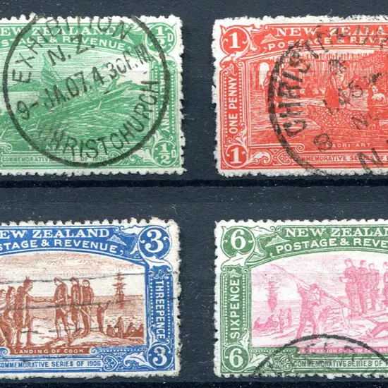 1906 Christchurch Exhibition set of 4, the 3d ...