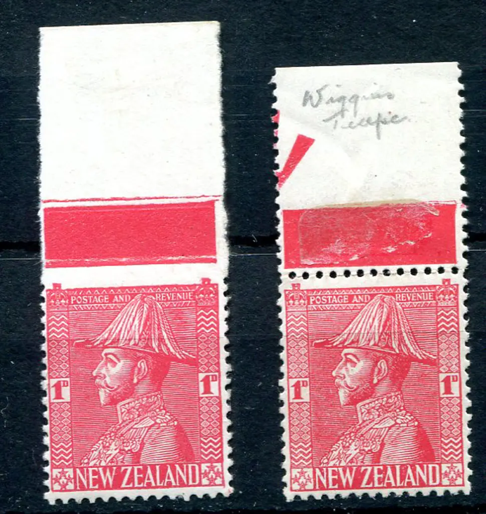 1926/34 1d rose-carmine on Wiggins-Tepe paper MUH ... Image 1++