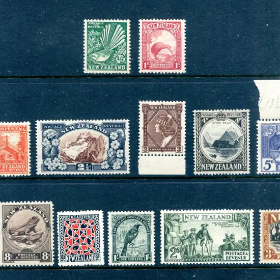 1935 Pictorial with single NZ/star wmk set of 14. ...