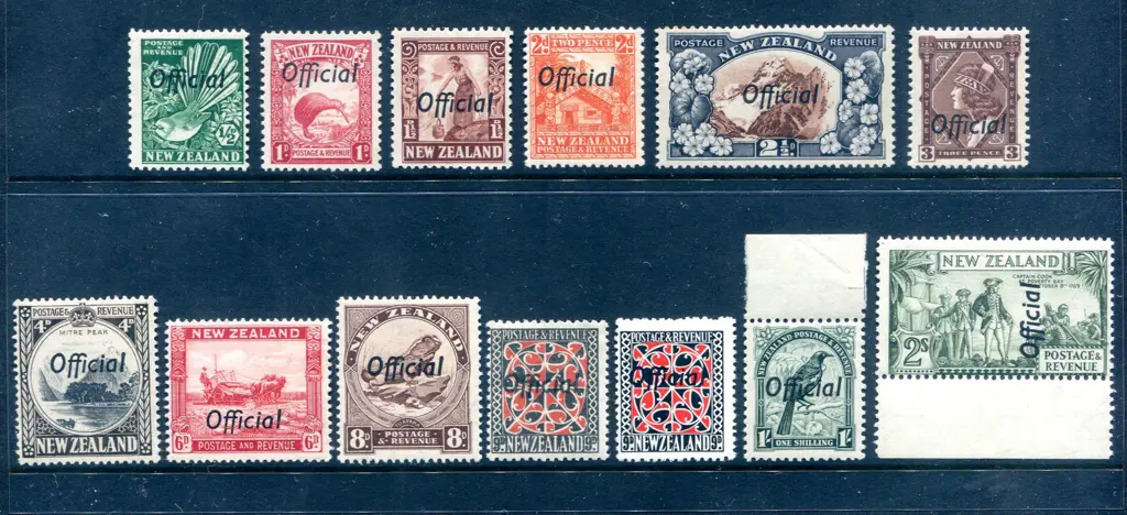 1936/61 "Official" ovpts complete MUH (tiny hinge ... Image 1++