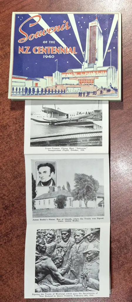 1940 NZ Centennial Souvenir in form of fold out ... Image 1++