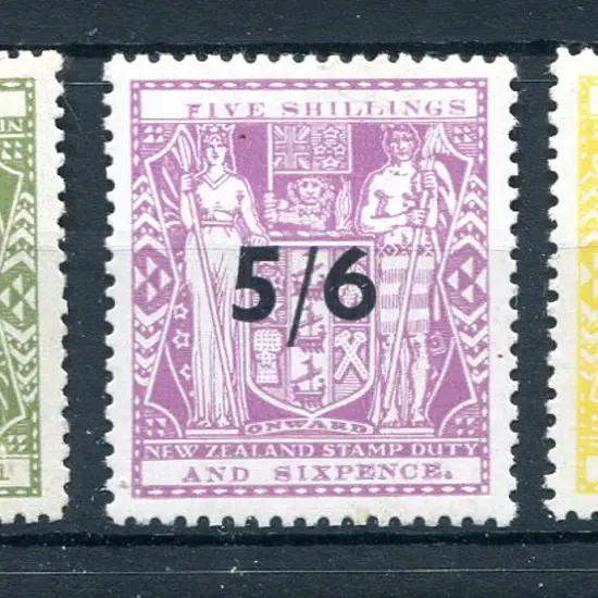 1940/45 3/6, 5/6, 11/-, 22/- Arms surcharges set ...