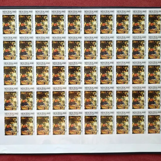 1984 18c Christmas complete imperforate plate ...