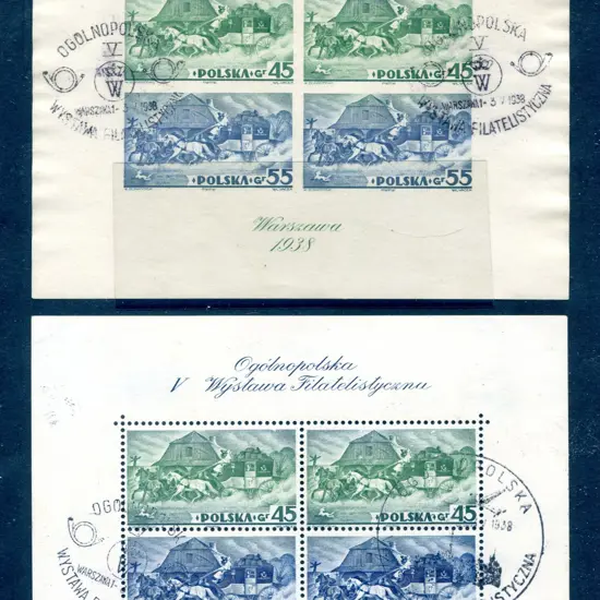 1938 5th National Philatelic Exhibition Warsaw ...