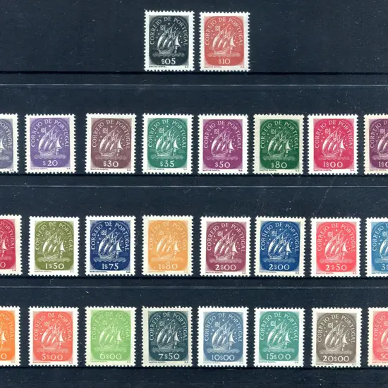 1943 Caravel defins complete as per SG Cat. incl ...