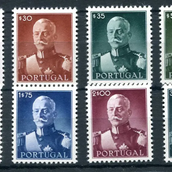 1945 Pres. Carmona set of 8. Fine MUH & well ...