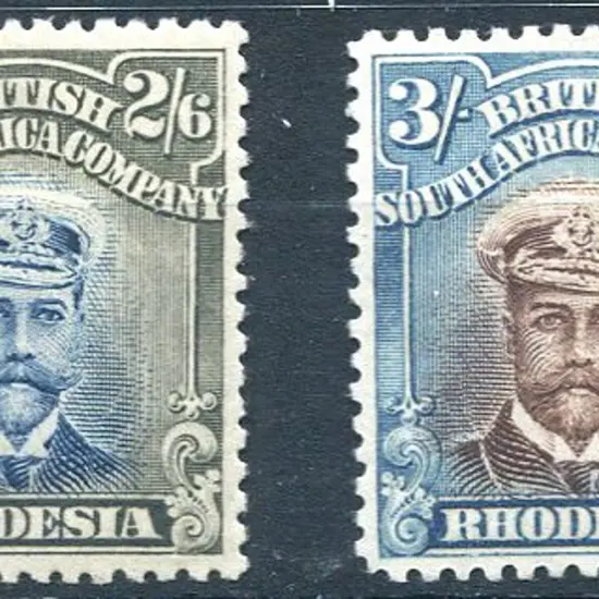 Rhodesia 1913/19 2/6d deep blue & brown-olive (SG ...
