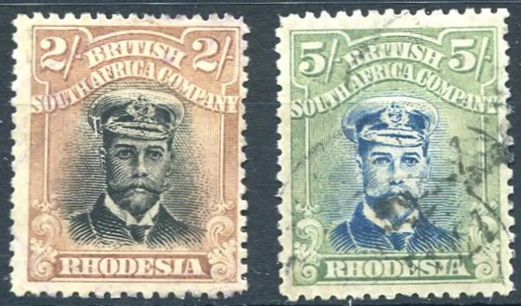 1917/20 2/- deep black & yellow-brown (SG 255j, ... Image 1++