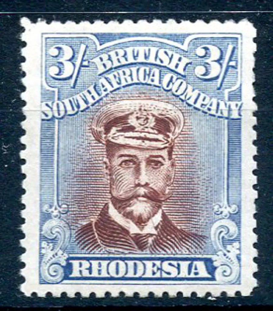 1922/24 3/- red-brown & grey-blue, perf. 15. Fresh ... Image 1++