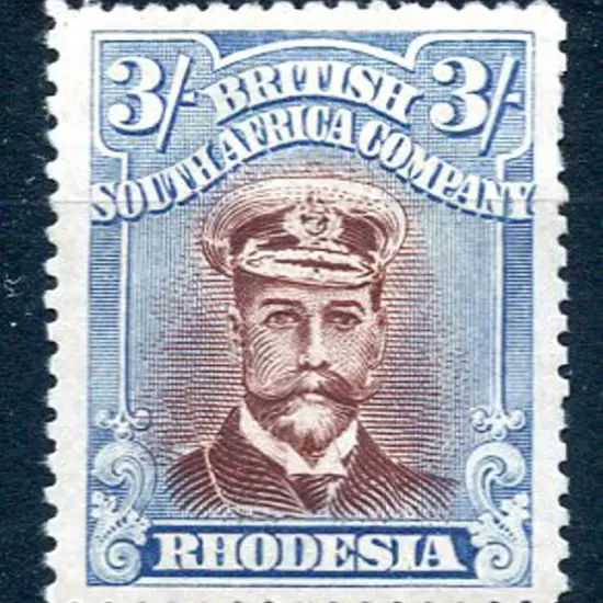 1922/24 3/- red-brown & grey-blue, perf. 15. Fresh ...