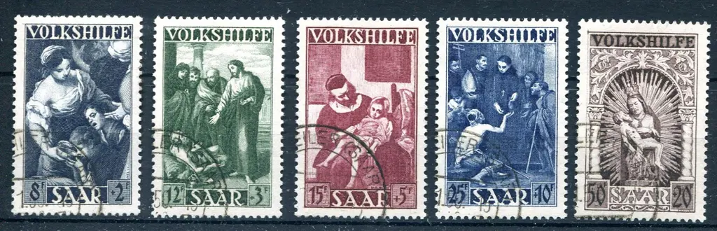 1949 National Relief Fund set of 5. Superb used. ... Image 1++
