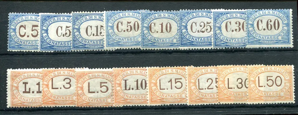 1925/39 Postage Due set excl 20¢, 40¢ & 2l vals. ... Image 1++