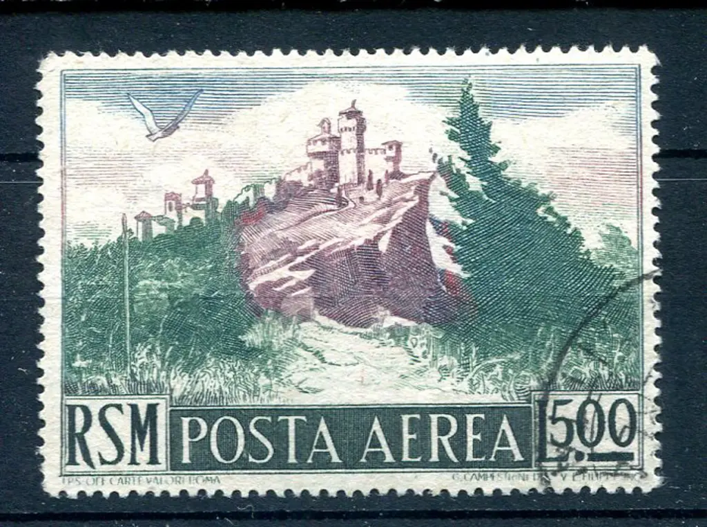 1950/51 500l Guaita Tower. Fine used. SG 415, Cat. ... Image 1++