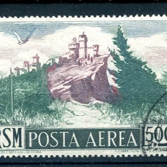1950/51 500l Guaita Tower. Fine used. SG 415, Cat. ...