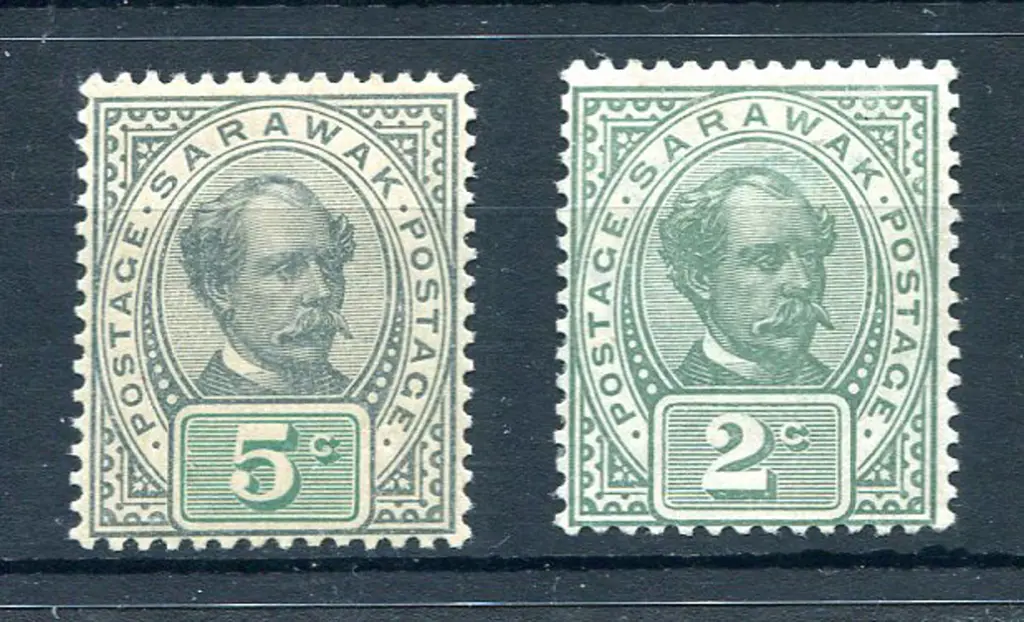 1899/1902 5¢ dull green & green "prepared but not ... Image 1++