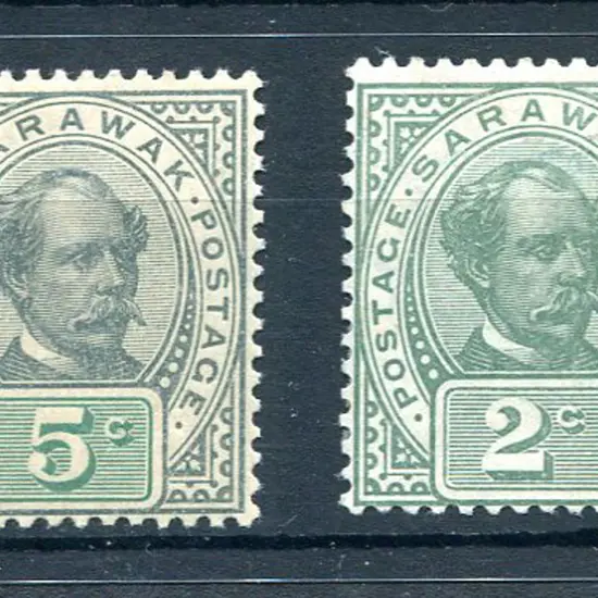 1899/1902 5¢ dull green & green "prepared but not ...