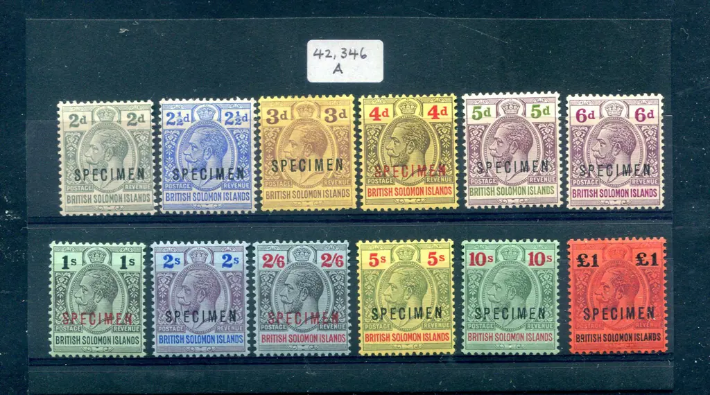 1914/23 Defins to £1 ovptd "SPECIMEN". Fine MLH & ... Image 1++