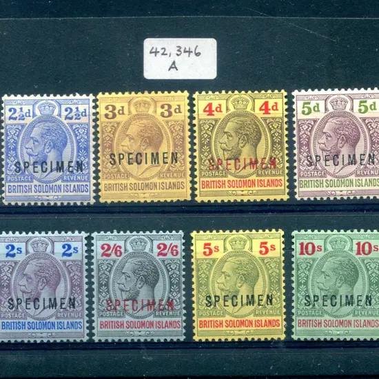 1914/23 Defins to £1 ovptd "SPECIMEN". Fine MLH & ...