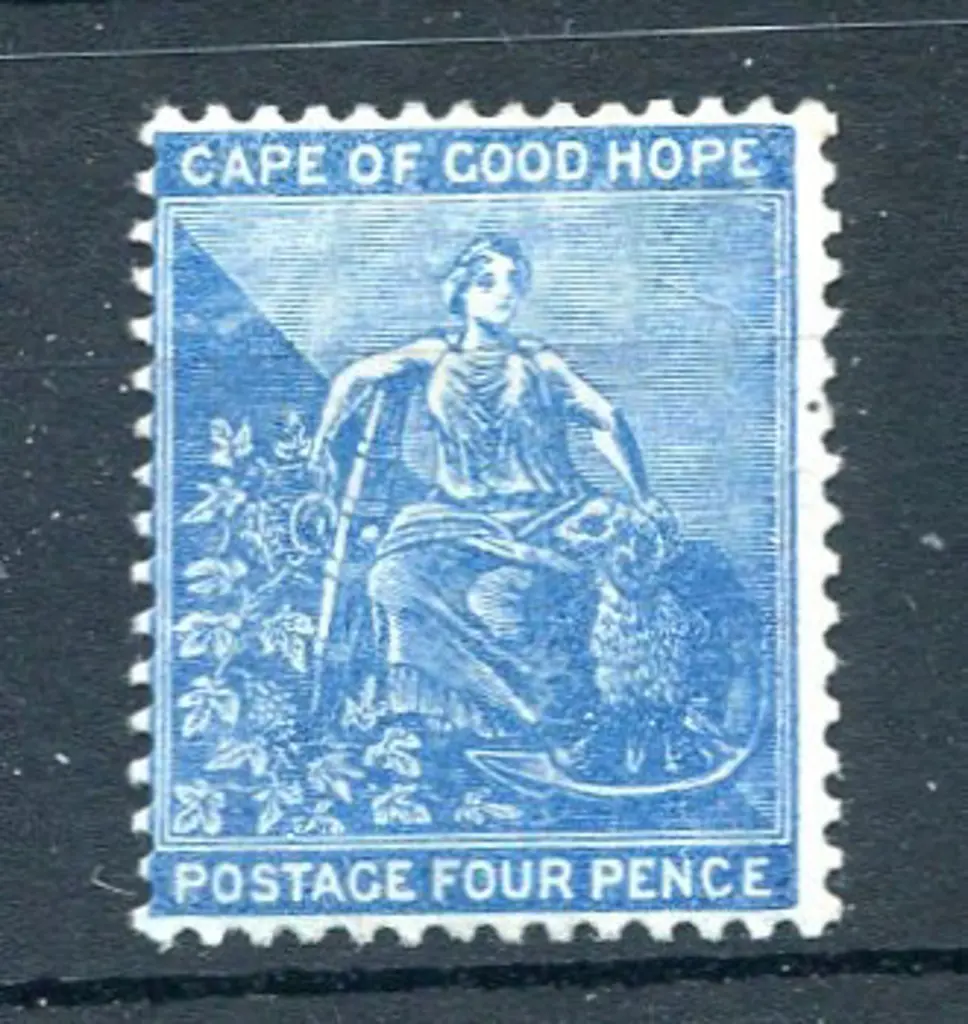 1871/76 4d blue, CC wmk. Fine MLH with rich ... Image 1++