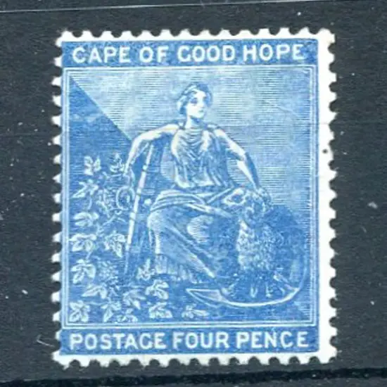 1871/76 4d blue, CC wmk. Fine MLH with rich ...