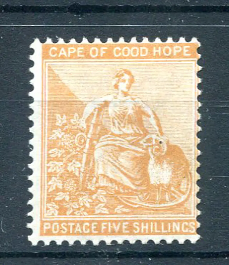 1871/76 5/- pale orange-brown, CC wmk. Fresh MLH, ... Image 1++