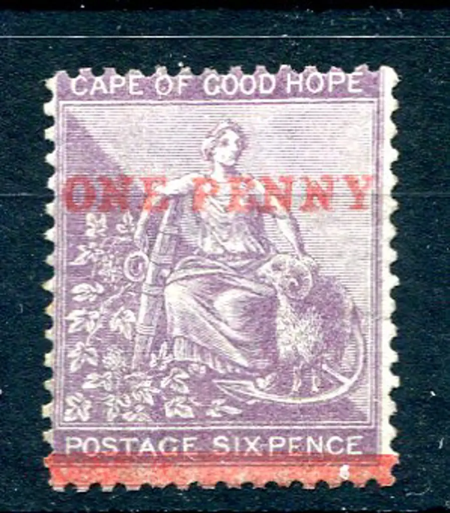 1874/76 "ONE PENNY" on 6d deep lilac, CC wmk. Fine ... Image 1++