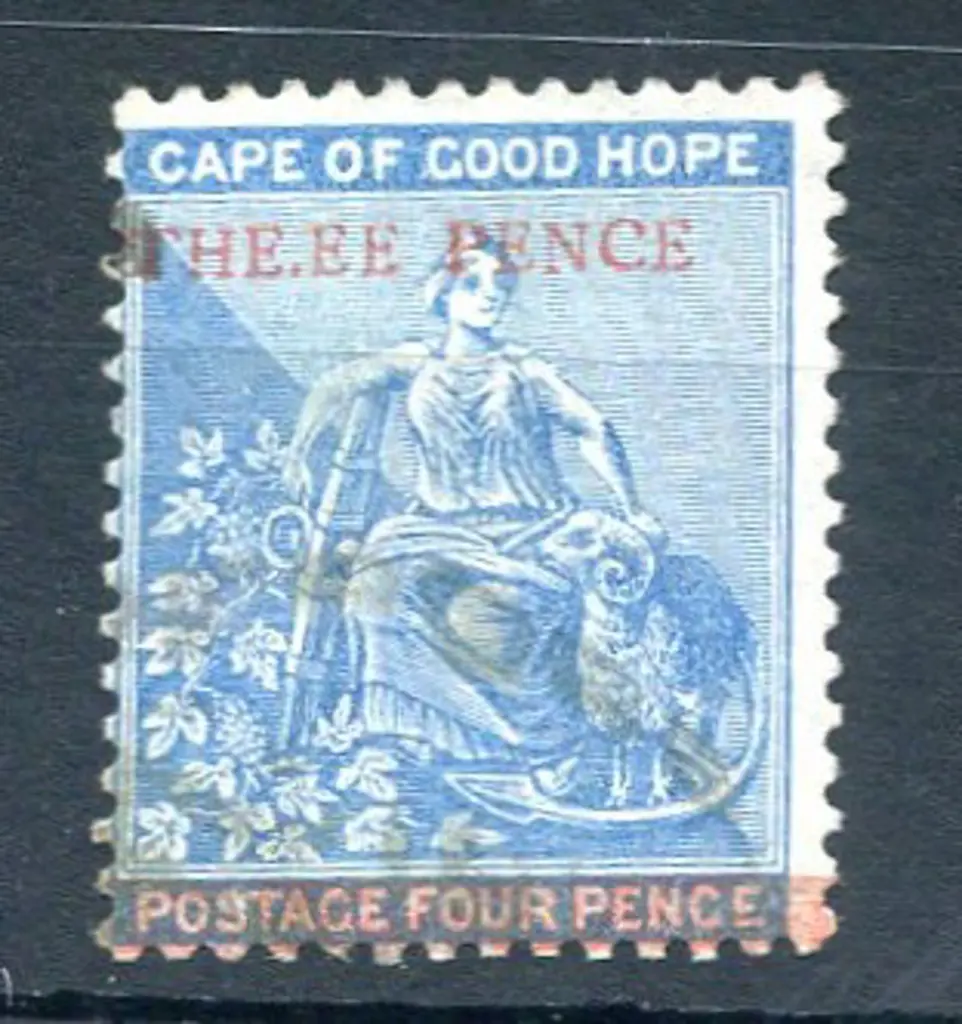 1879 "THE.EE" ovpt variety on 4d blue. F/U. SG ... Image 1++