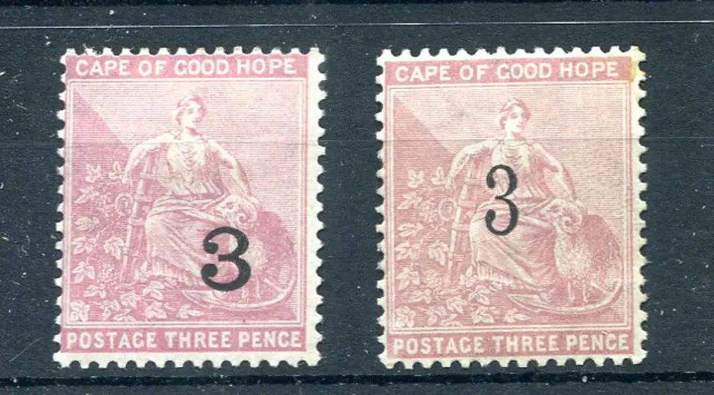 1880 "3" surcharges in both font 2 types on 3d ... Image 1++