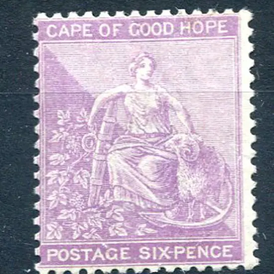 1882/83 6d mauve, CA wmk. MLH, centred left. SG ...