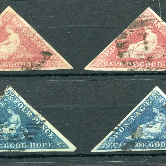 1855/63 1d brick-red & deep rose-red shades good ...