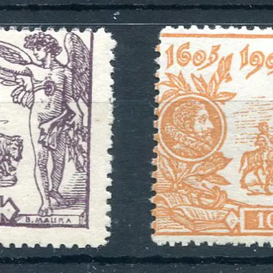 Spain 1903 4p & 10p Third Centenary of Cervantes. ...
