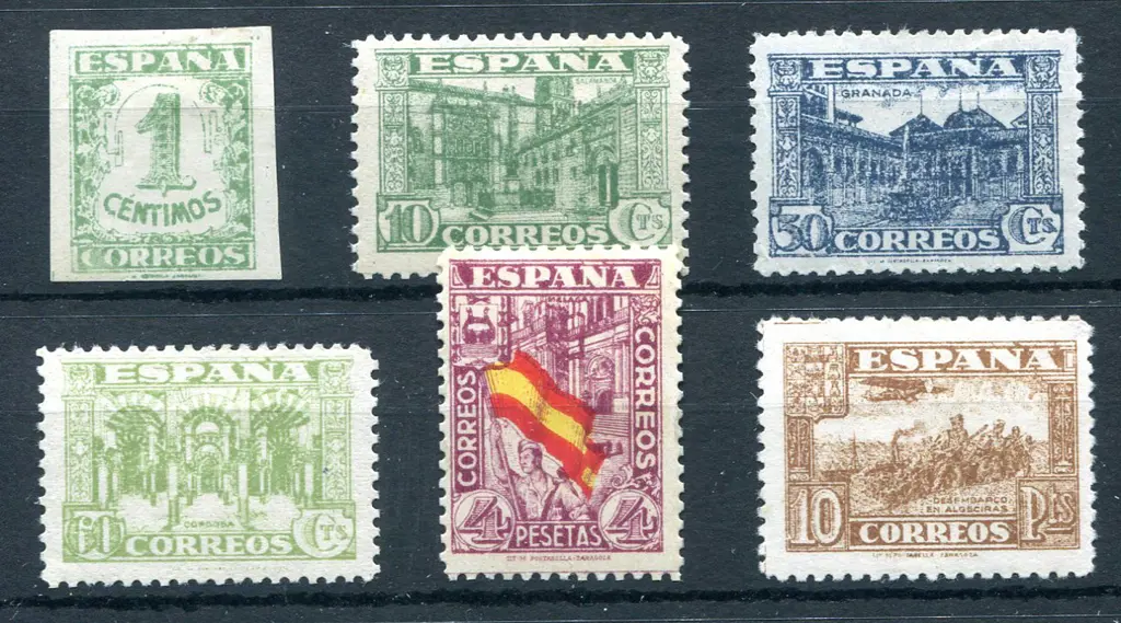 1936/37 1¢ to 10p (excl 2¢). Fresh MLH. SG 868/74 ... Image 1++