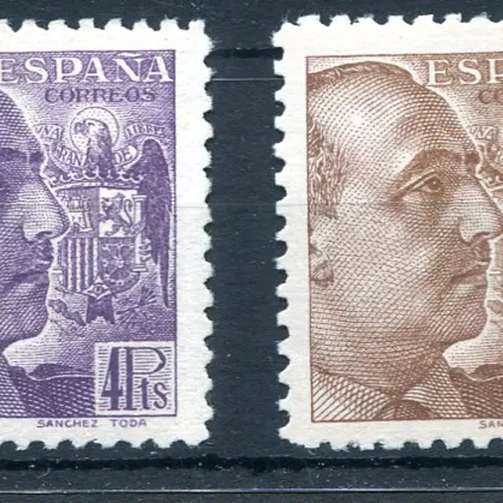 1939/40 4p & 10p Franco, perf. 10. MLH with ...