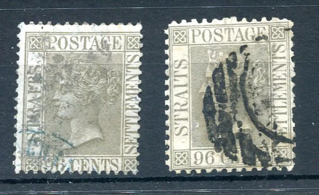 1867/72 96¢ grey, CC wmk in perfs. 14 & 12½. Used. ... Image 1++