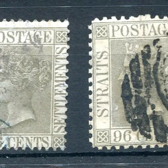 1867/72 96¢ grey, CC wmk in perfs. 14 & 12½. Used. ...