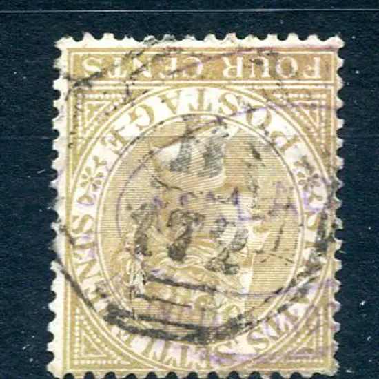 1883/91 4¢ yellow-brown with inverted. Good used. ...