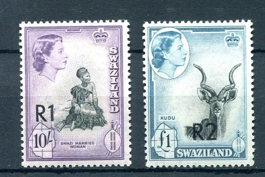 1961 R1 on 10/- & R2 on £1 surcharges. Both type ... Image 1++