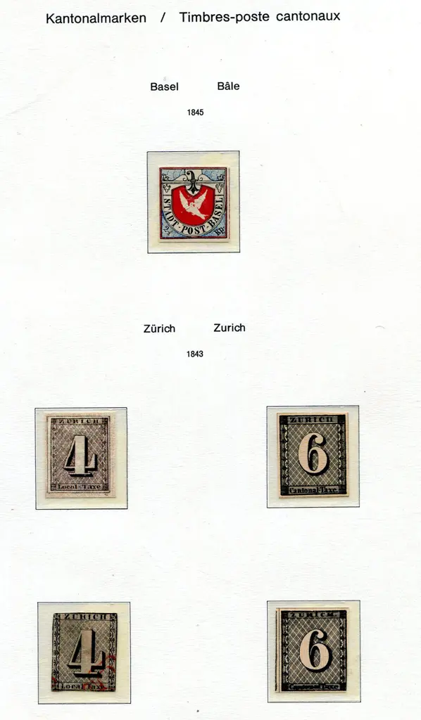 Switzerland 1843/50 Cantonal replicas/forgeries ... Image 1++
